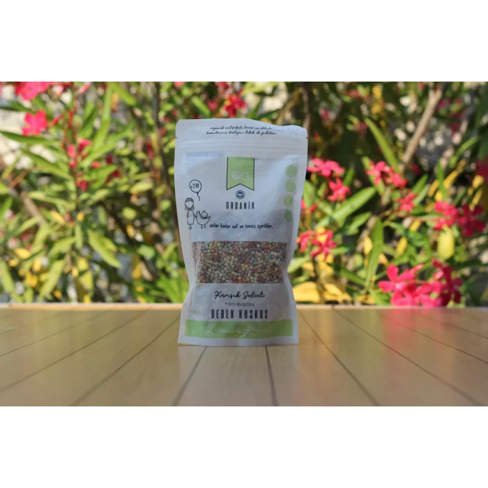 BUĞZ OG Natural Organik Karışık Sebzeli Tam Buğday Bebek Kuskus +8 Ay (250 gr)