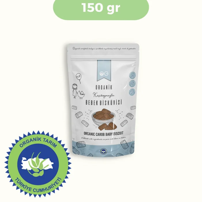 BUĞZ OG Natural Organik Keçiboynuzlu Ve Zeytinyağlı Bebek Bisküvisi Ve Bisküvi Tozu 4lü Set +6 Ay