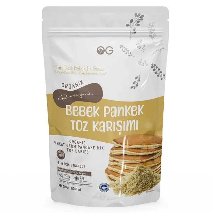 BUĞZ OG Natural Organik Ruşeymli Bebek Pankek Toz Karışımı +8 Ay (300 gr)