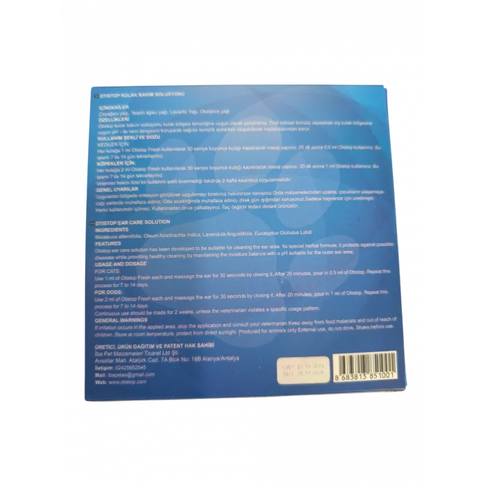 Otistop Kedi Köpek Kulak Uyuzu Bakım Losyonu 30 ml + 30 ml