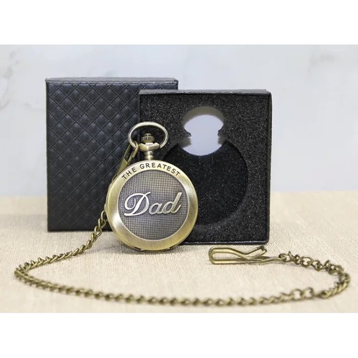 Özel Kutulu Dad (Baba) Tasarımlı Antik Köstekli Saat