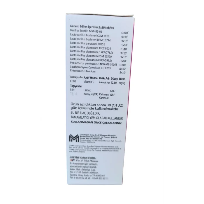 Paws Tale Pro Biflor Liquid Kedi Köpek Probiyotik 100 ml