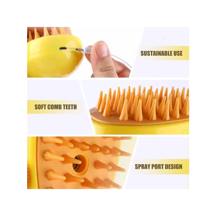Pet Brush Buharlı Şarjlı Kedi Köpek Yıkama Aparatı