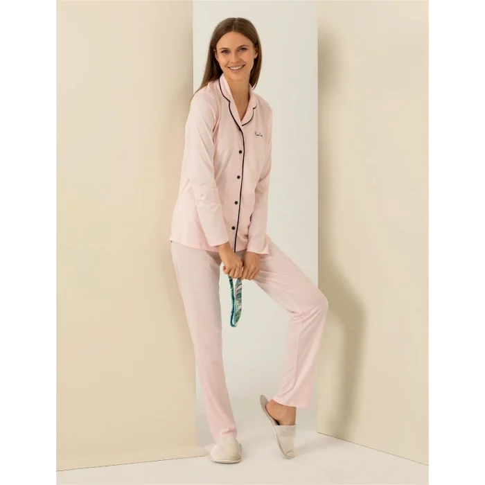 Pıerre Cardın 7717-S Bayan Gömlek Pijama Takımı