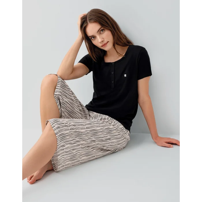 Pierre Cardin 9189-X Kadın Kapri İkili Takım