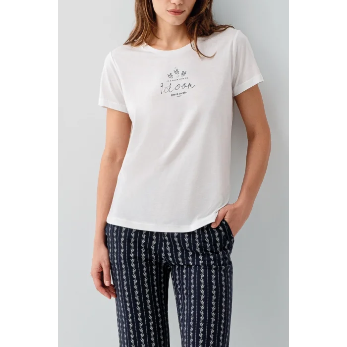 Pierre Cardin PC9207-S Kadın Kapri Kısa Kol Pijama Takımı