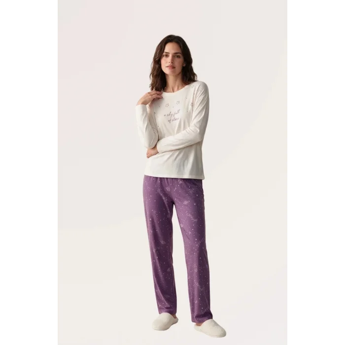 Pjs 30170 Kadın Uzun Kol Pijama Takımı