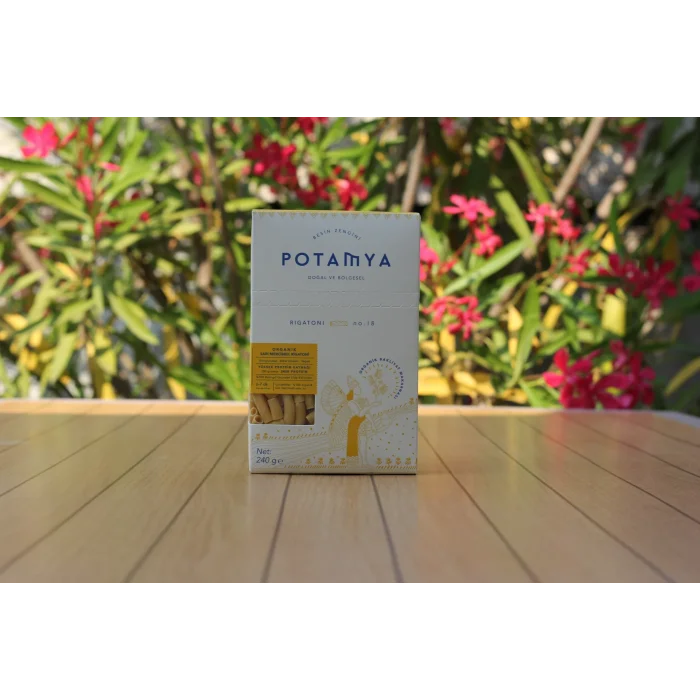 BUĞZ Potamya Organik Sarı Mercimek Rigatoni Makarna (240 gr)