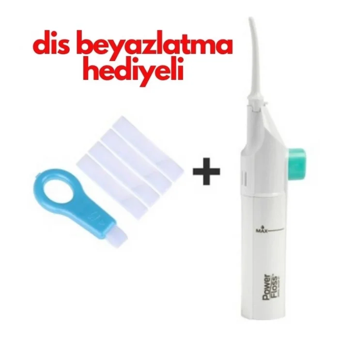 Power Floss Mekanik Diş Ve Ağız Temizleme Aleti Ve Diş Beyazlatma Seti