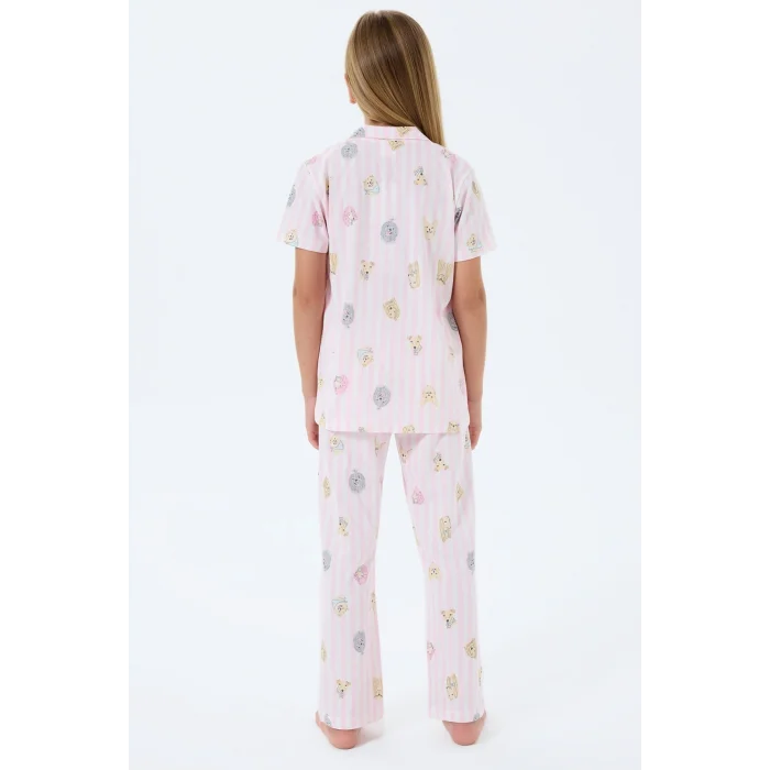 RolyPoly 3809-2 Kız Çocuk Kısa Kol Pijama Takımı
