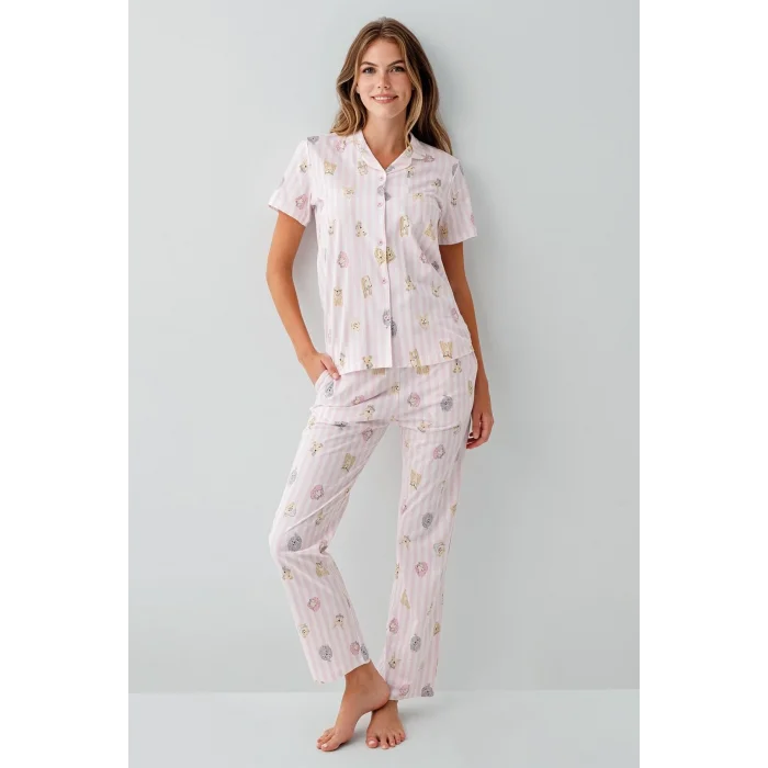RolyPoly 3809-S Kadın Gömlek Pijama Takım