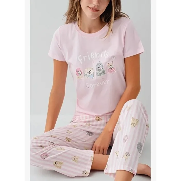 RolyPoly RP3810-S Kadın Kısa Kol Pijama Takımı