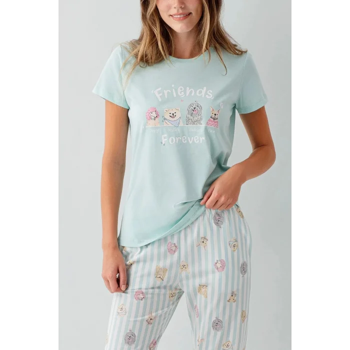 RolyPoly RP3810-S Kadın Kısa Kol Pijama Takımı