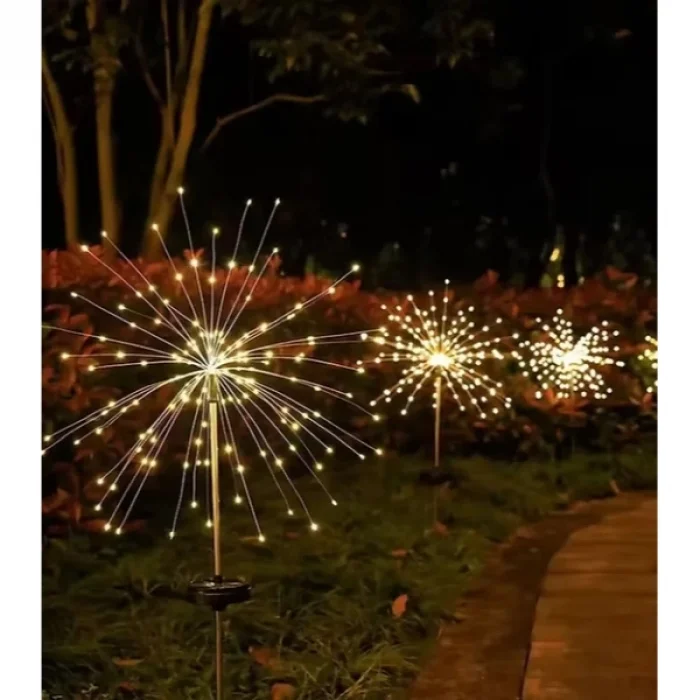 Solar Havai Fişek Dekor LED
