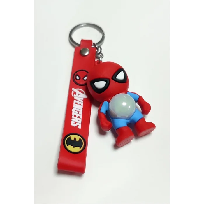 Süper Kahraman Işıklı Silikon Anahtarlık