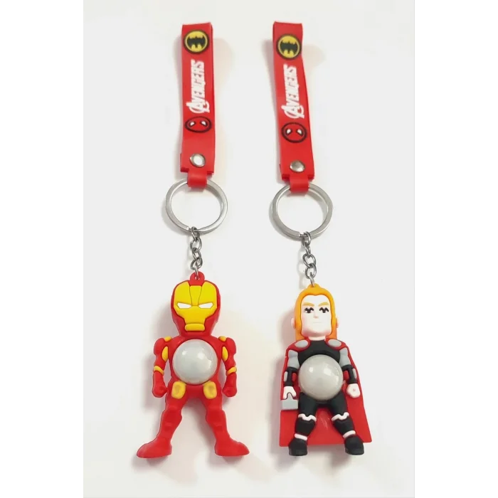 Süper Kahraman Işıklı Silikon Anahtarlık