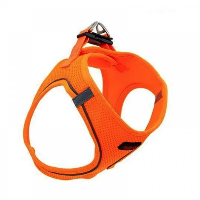Tailpetz Air Mesh Köpek Göğüs Tasması 3XSmall 24-28 cm Neo Orange