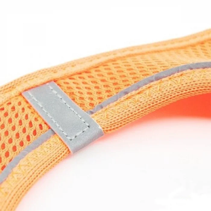 Tailpetz Air Mesh Köpek Göğüs Tasması 3XSmall 24-28 cm Neo Orange