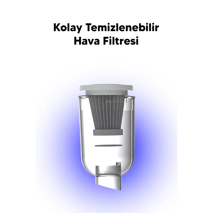 Taşınabilir Kablosuz Elektrikli El Süpürgesi- Ev, Ofis, Araba ,Klavye Temizliği İçin İdeal