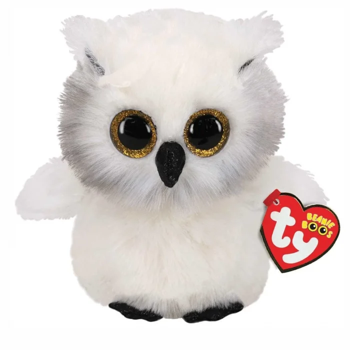 TY Beanie Boos Peluş Kar Baykuşu-Austin 15 cm