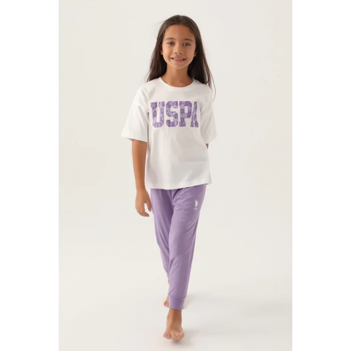 US Polo 1818-G Kız Çocuk Pijama Takım