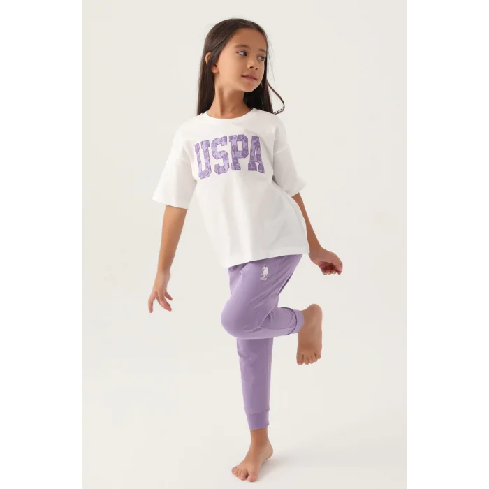 US Polo 1818-G Kız Çocuk Pijama Takım