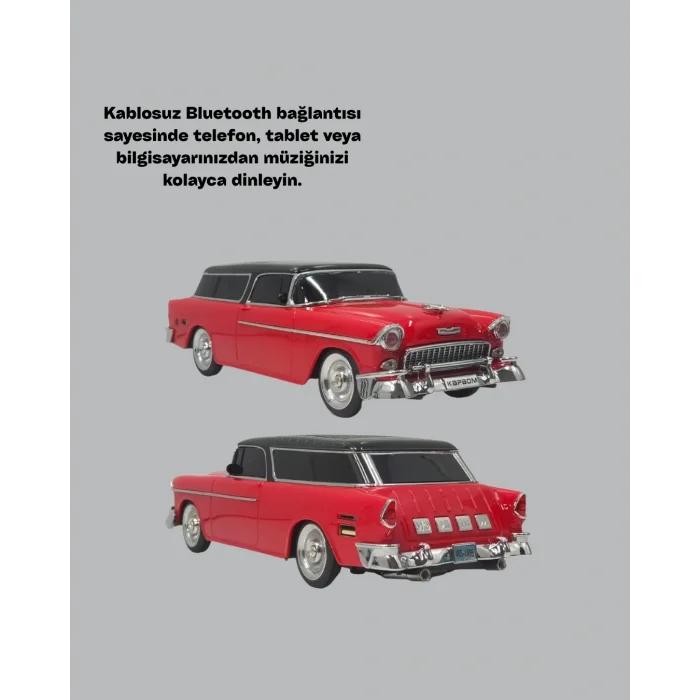 Vintage Tasarımlı LED Işıklı Bluetooth Hoparlör 10W