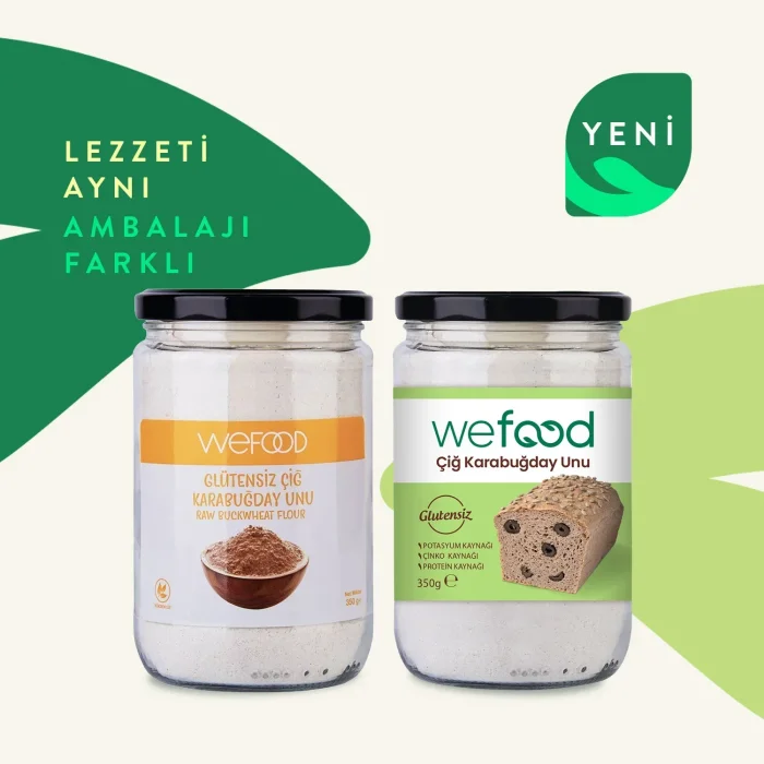 BUĞZ Wefood Çiğ Karabuğday Unu Glutensiz (350 gr)