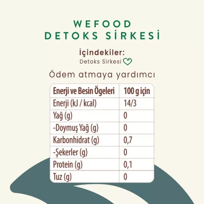 BUĞZ Wefood Detoks Sirkesi (250 ml)