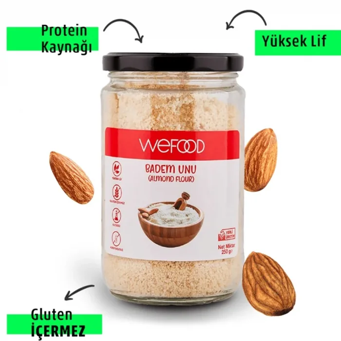 BUĞZ Wefood Glutensiz Badem Unu 250 Gr