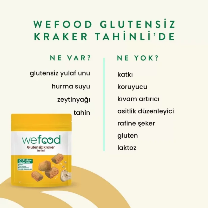 BUĞZ Wefood Glutensiz Tahinli Kraker