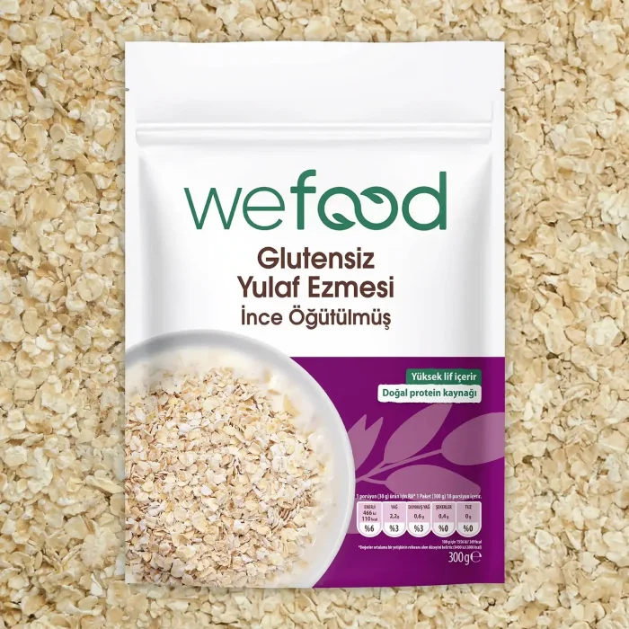 BUĞZ Wefood İnce Öğütülmüş Glutensiz Yulaf Ezmesi (300 gr)