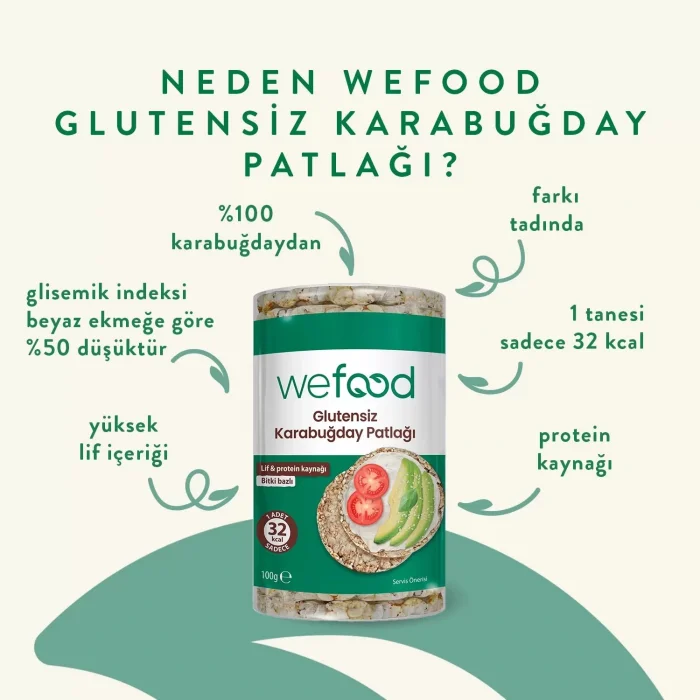 BUĞZ Wefood Karabuğday Patlağı (100 gr)