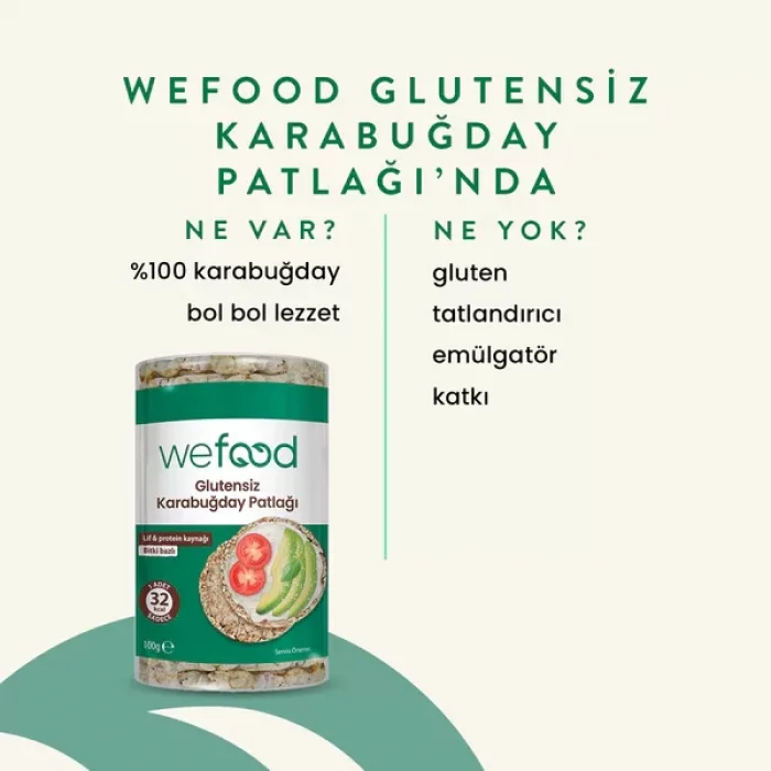 BUĞZ Wefood Karabuğday Patlağı (100 gr) 3lü Set
