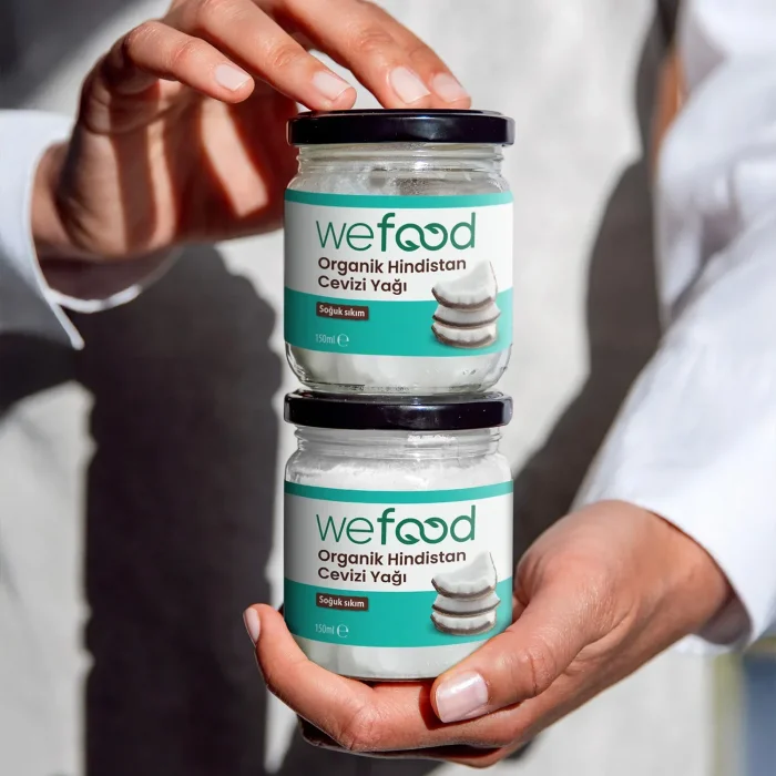 BUĞZ Wefood Organik Hindistan Cevizi Yağı (Soğuk Sıkım) 150 ml 2li Set