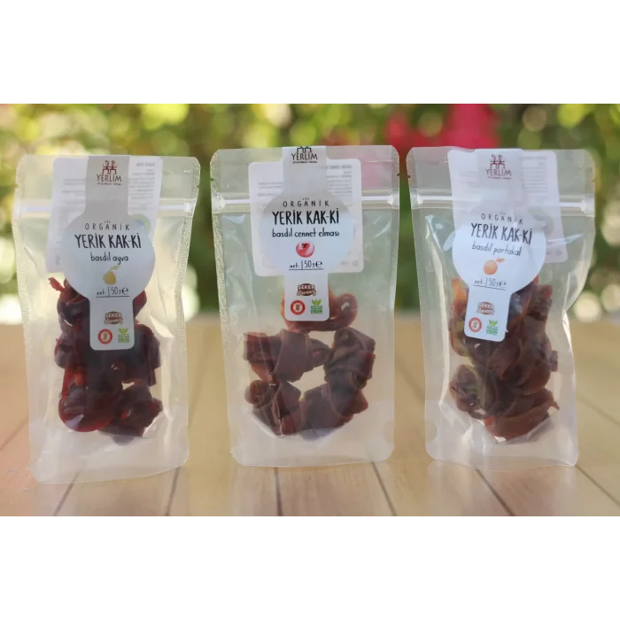 BUĞZ Yerlim Organik YERİK KAK-Kİ Basdil 3lü Set (Ayva & Cennet Elması & Portakal)