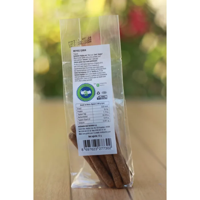 BUĞZ Yerlim Organik YERİK KAK-Kİ Meyveli Çubuk