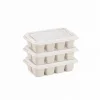 BUĞZ 3lü Mini Buz Kalıbı - Küp Şekilli - Kapaklı - Plastik