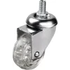 BUĞZ 302 - 50x20 Mm Şeffaf Makaralı Vidalı Teker