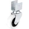 BUĞZ 324 - 50x20 Mm Gri Kısa U Tablalı Teker 4 Adet
