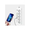 BUĞZ 3500w Akım Korumalı 5’li Grup Priz: 5x Usb + 5x Type-c Çıkışlı (2 Metre)