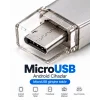 BUĞZ 4in1 128GB Flash Bellek USB Type-C Lightning MicroUSB Çoklu Girişli Taşınabilir USB Bellek - BUĞZ