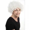 BUĞZ Beyaz Renk Kıvırcık Afro Bonus Peruk