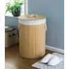 BUĞZ DecoHandy Yuvarlak Bambu Kirli Sepeti