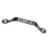 BUĞZ Dekoratif Zamak Kulp Dıştan - 64mm, Nikel, 1 Adet
