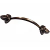 BUĞZ Dekoratif Zamak Yaprak Kulp - 96mm, Eskitme, 1 Adet