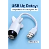 BUĞZ Desenli Projeksiyon Lambası Bilgisayar USB Girişinden Kullanımlı - BUĞZ
