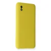 BUĞZ Galaxy A01 Core Kılıf Nano İçi Kadife Silikon - Sarı