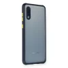 BUĞZ Galaxy A02 Kılıf Miami Şeffaf Silikon - Lacivert