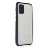 BUĞZ Galaxy A02s Kılıf Miami Şeffaf Silikon - Lacivert